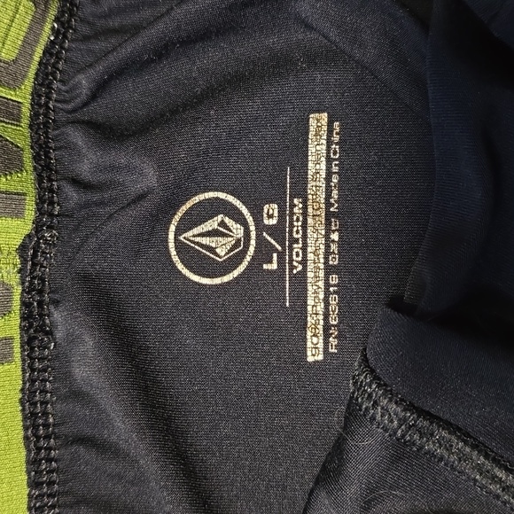 Volcom Stone Mens Large Polyester Boxer Brief Black/Olive - Picture 3 of 4